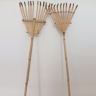 11 tand 145cm Eg van de Tuinharken van de Bamboehark de Met de hand gemaakte Niet geroeste