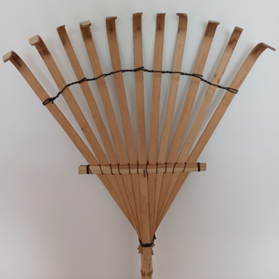 11 tand 145cm Eg van de Tuinharken van de Bamboehark de Met de hand gemaakte Niet geroeste