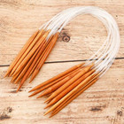 Gecarboniseerde Natuurlijke Bamboe Cirkelbreinaalden 60cm Transparante Buis voor Ambacht
