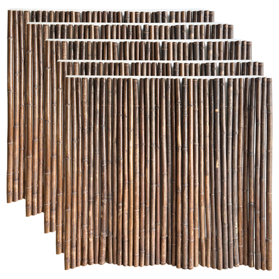 Het natuurlijke Met de hand gemaakte 1.5x1.5m Decoratieve de Binnenplaats van de Bamboeomheining Rolling Schermen