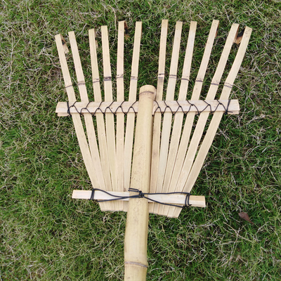 9 tand 120cm Eg van de Tuinharken van Eco van de Bamboehark de Met de hand gemaakte Vriendschappelijke