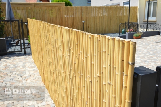 China Leverancier Bamboe Grens hek Natuurlijke Bamboe Reed hek Natuur Of Zwarte Kleur Voor Tuin hek