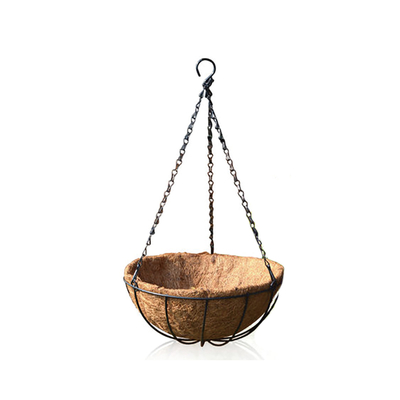 Coconut Coir Hanging Planters Outdoor Metalen Draadmanden Met Coco Liner Hangende Potten Voor Planten Binnen