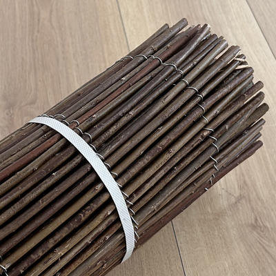 Eco-vriendelijk groen natuurlijke Wilgen hek Hittebehandeld hout frame Wicker stijl